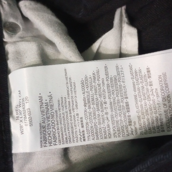Boys Levis 502 Regular Taper Black Denim Pants - Picture 10 of 10